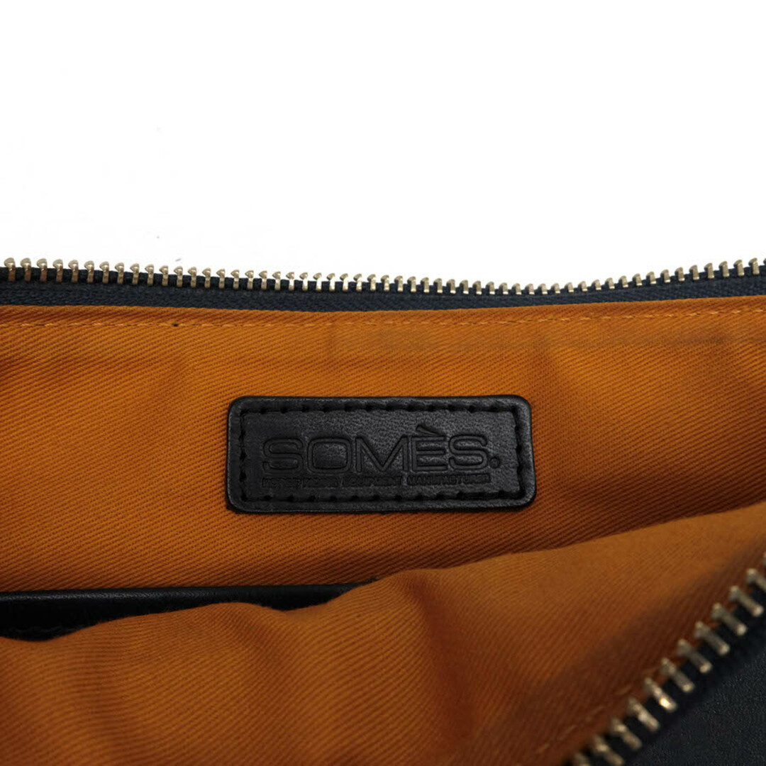 ソメスサドル／SOMES SADDLE バッグ セカンドバッグ クラッチバッグ 鞄 メンズ 男性 男性用レザー 革 本革 ネイビー 紺  BR-38 BRETON ブルトン スリムポーチ メンズのバッグ(セカンドバッグ/クラッチバッグ)の商品写真