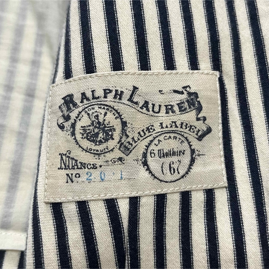 Ralph Lauren(ラルフローレン)の【RALPH LAUREN】ラルフローレン テーラードJKT ストライプ柄 レディースのジャケット/アウター(テーラードジャケット)の商品写真