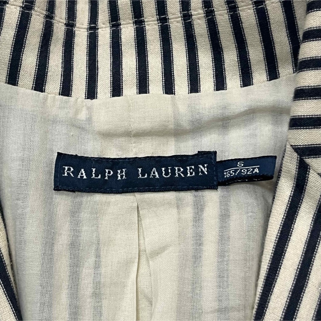 Ralph Lauren(ラルフローレン)の【RALPH LAUREN】ラルフローレン テーラードJKT ストライプ柄 レディースのジャケット/アウター(テーラードジャケット)の商品写真