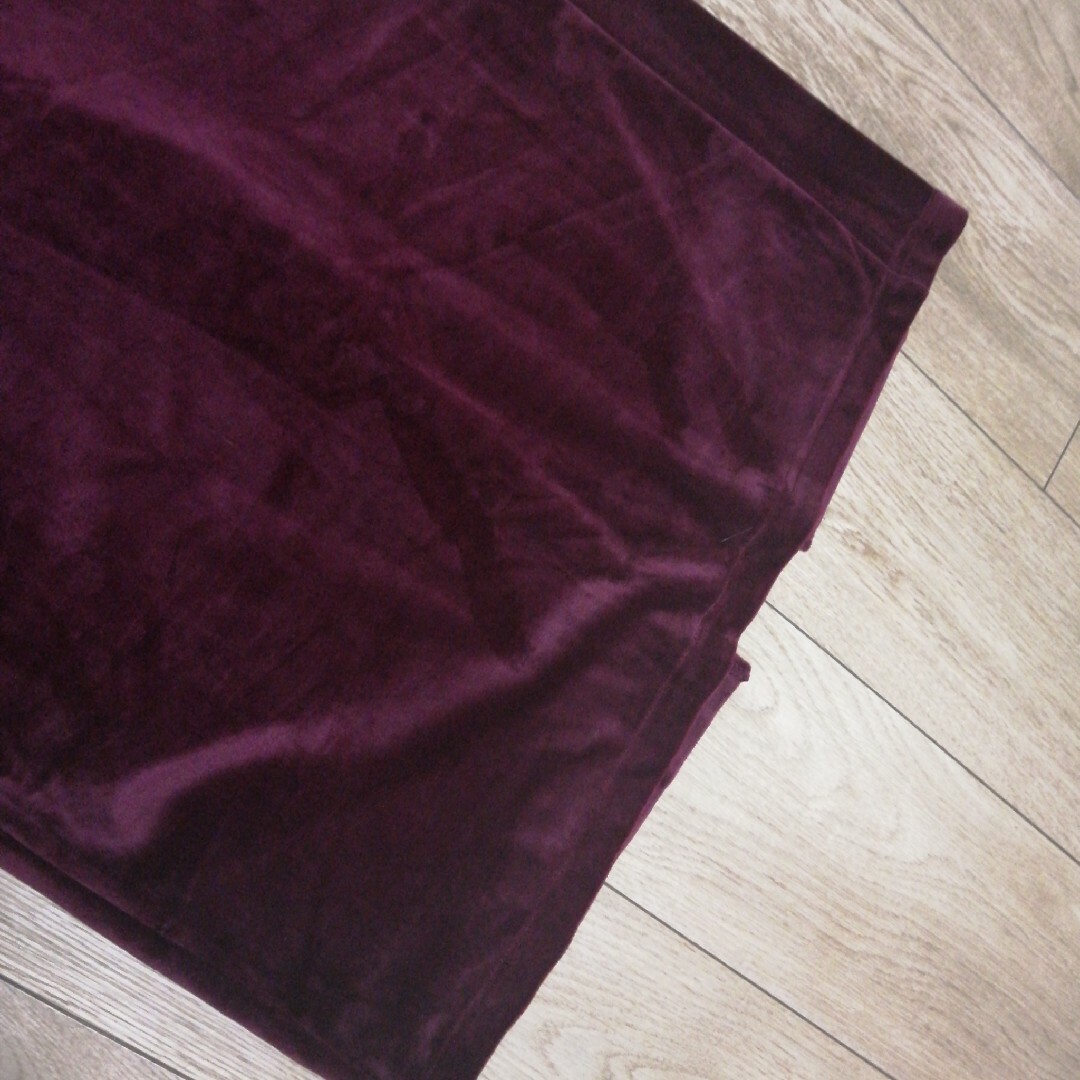 しまむら(シマムラ)のベロアスカート ロングスカート M 新品 未使用 タグ付き ベロア レディースのスカート(ロングスカート)の商品写真