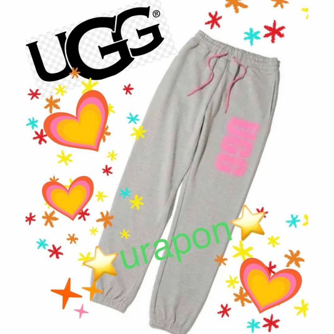 UGG(アグ)の③激レア✨セットアップ✨超美品✨UGG✨発泡 ビッグロゴ✨パーカーM＆パンツXL レディースのトップス(パーカー)の商品写真