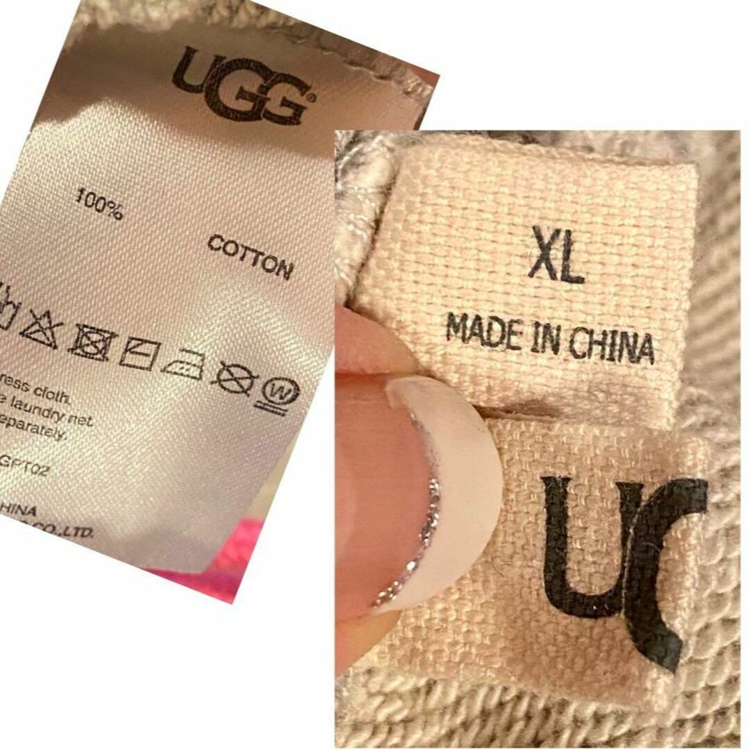 UGG(アグ)の③激レア✨セットアップ✨超美品✨UGG✨発泡 ビッグロゴ✨パーカーM＆パンツXL レディースのトップス(パーカー)の商品写真