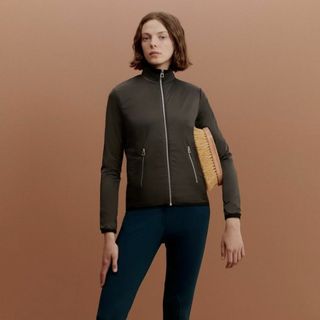 Hermes - ★HERMES★美品★ロゴジップ★ウォームアップフリース★ブルゾン