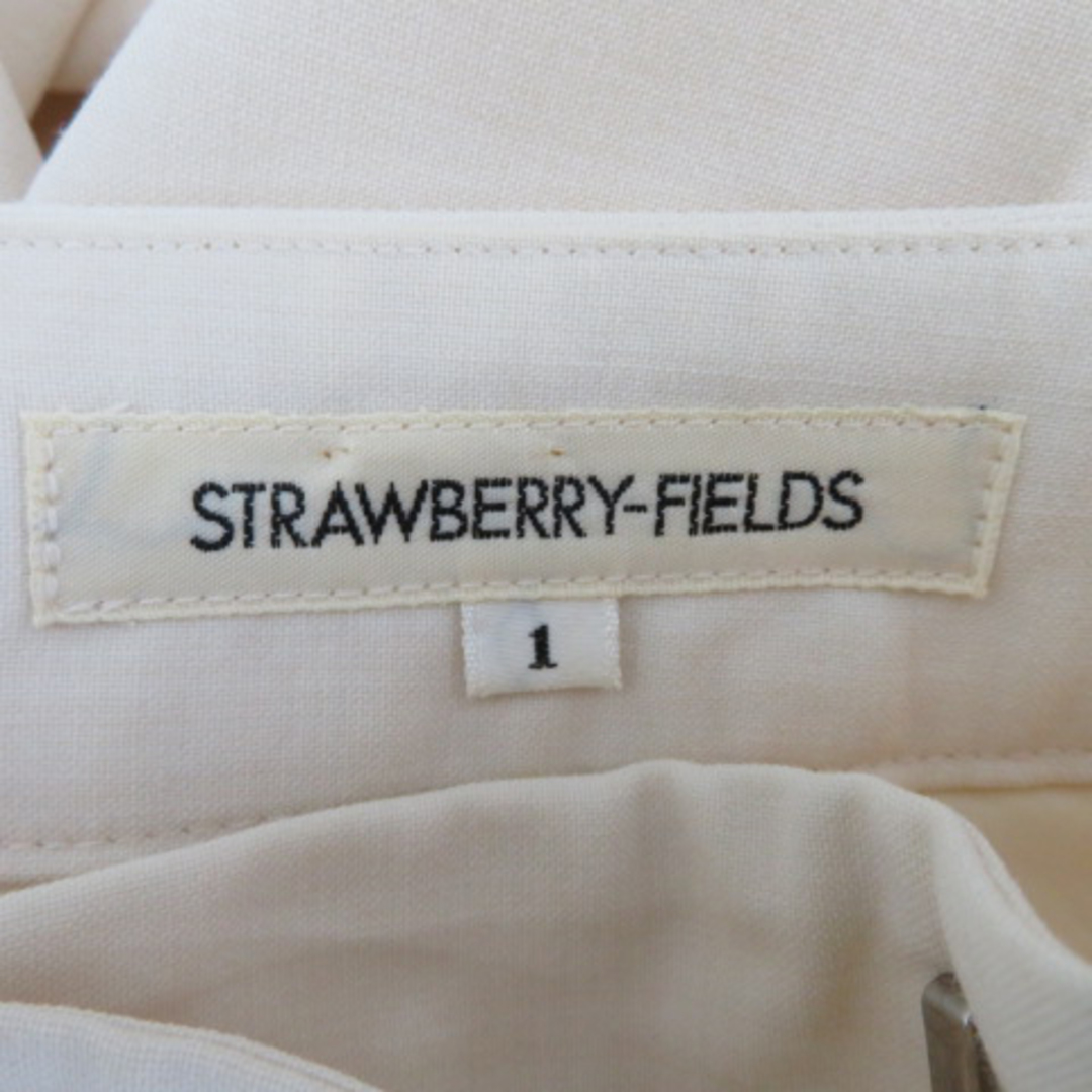 STRAWBERRY-FIELDS(ストロベリーフィールズ)のストロベリーフィールズ スラックスパンツ ストレートパンツ ロング丈 無地 1 レディースのパンツ(その他)の商品写真