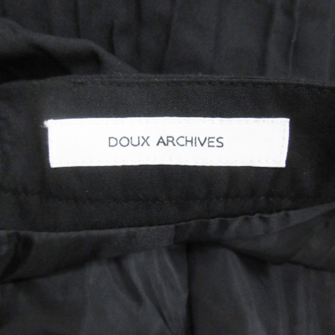 Doux archives(ドゥアルシーヴ)のドゥアルシーヴ プリーツスカート ロング丈 マキシ丈 無地 F 黒 ブラック レディースのスカート(ロングスカート)の商品写真