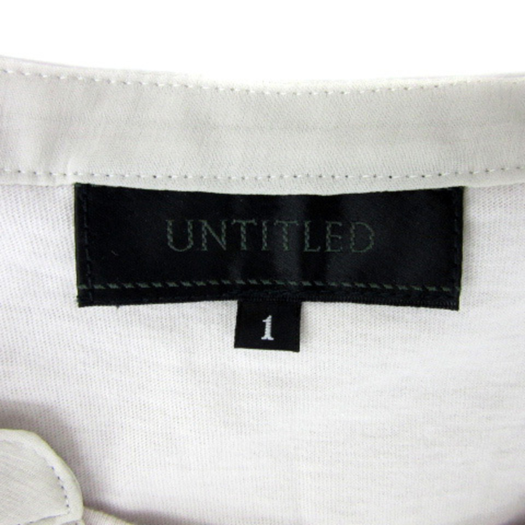 UNTITLED(アンタイトル)のアンタイトル ブラウス カットソー 半袖 スリットネック レイヤード風 1 レディースのトップス(シャツ/ブラウス(半袖/袖なし))の商品写真