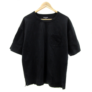グローバルワーク(GLOBAL WORK)のグローバルワーク Tシャツ カットソー 半袖 無地 大きいサイズ XL 黒(Tシャツ/カットソー(半袖/袖なし))