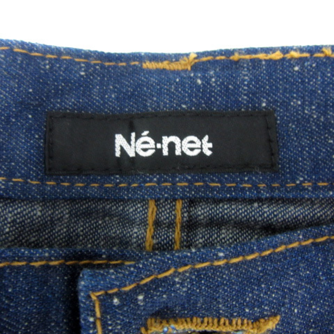 Ne-net(ネネット)のネネット デニムパンツ ジーンズ ショートパンツ ジップフライ 3 インディゴ レディースのパンツ(デニム/ジーンズ)の商品写真