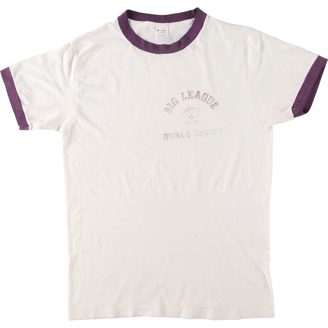 Champion(チャンピオン)の古着 80年代 チャンピオン Champion トリコタグ リンガーTシャツ USA製 メンズS ヴィンテージ /eaa427810 メンズのトップス(Tシャツ/カットソー(半袖/袖なし))の商品写真