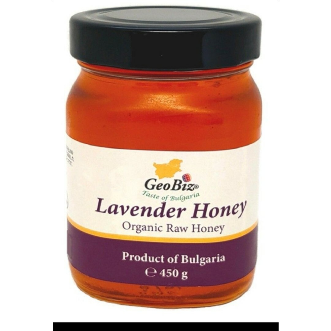 450g生オーガニックラベンダー蜂蜜Organic Lavender Honey 食品/飲料/酒の食品(調味料)の商品写真