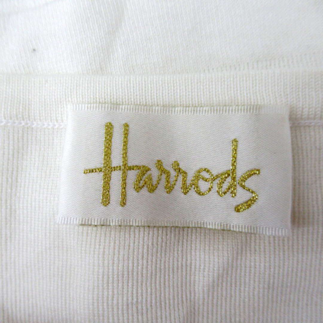 Harrods(ハロッズ)のハロッズ ニット カットソー 半袖 スクエアネック 無地 白 ホワイト レディースのトップス(ニット/セーター)の商品写真