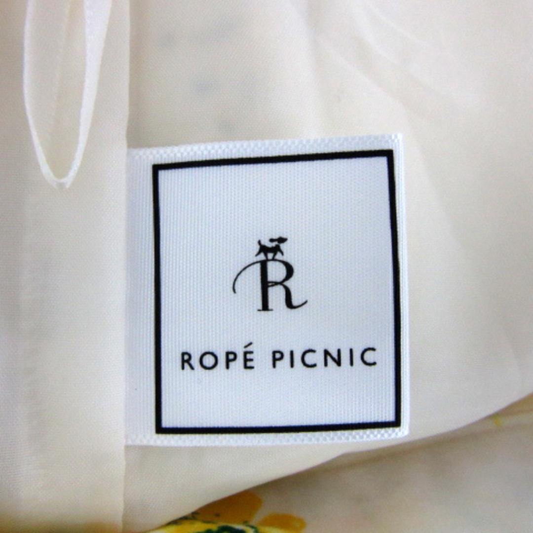 Rope' Picnic(ロペピクニック)のロペピクニック ガウチョパンツ ワイドパンツ 花柄 38 マルチカラー 白 レディースのパンツ(その他)の商品写真