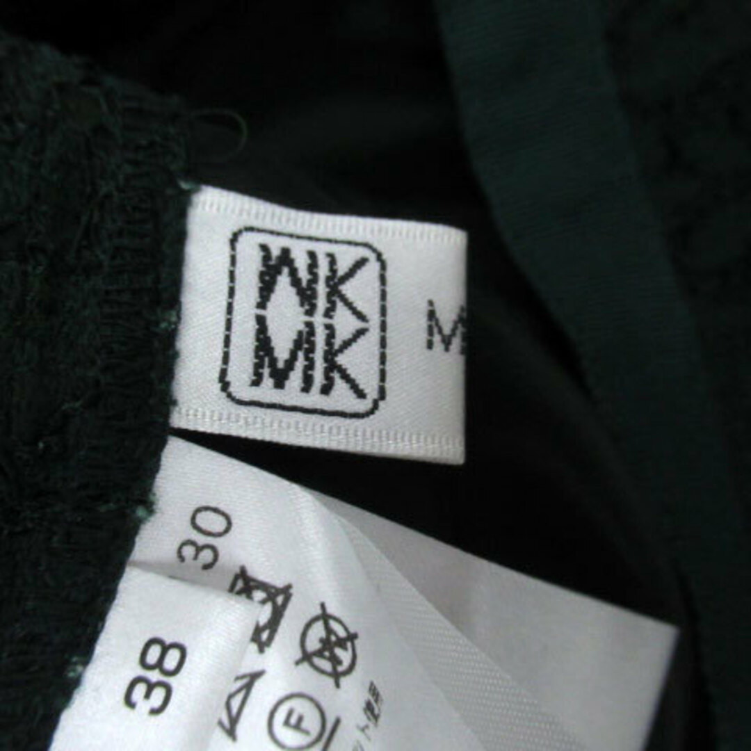 MK MICHEL KLEIN(エムケーミッシェルクラン)のエムケー ミッシェルクラン フレアスカート ミモレ 総レース 38 モスグリーン レディースのスカート(ひざ丈スカート)の商品写真