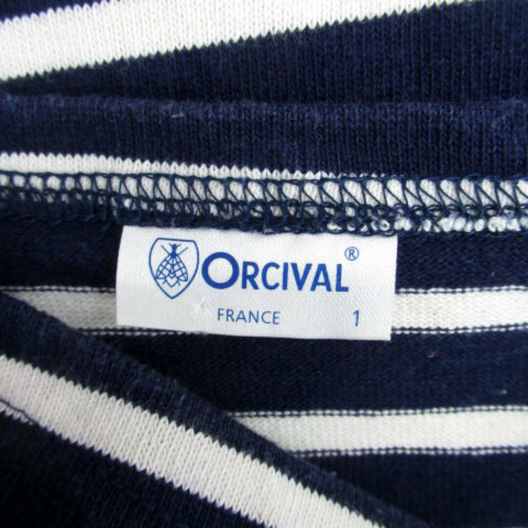 ORCIVAL(オーシバル)のオーチバル オーシバル カットソー 半袖 ボーダー柄 1 紺 オフホワイト レディースのトップス(カットソー(半袖/袖なし))の商品写真