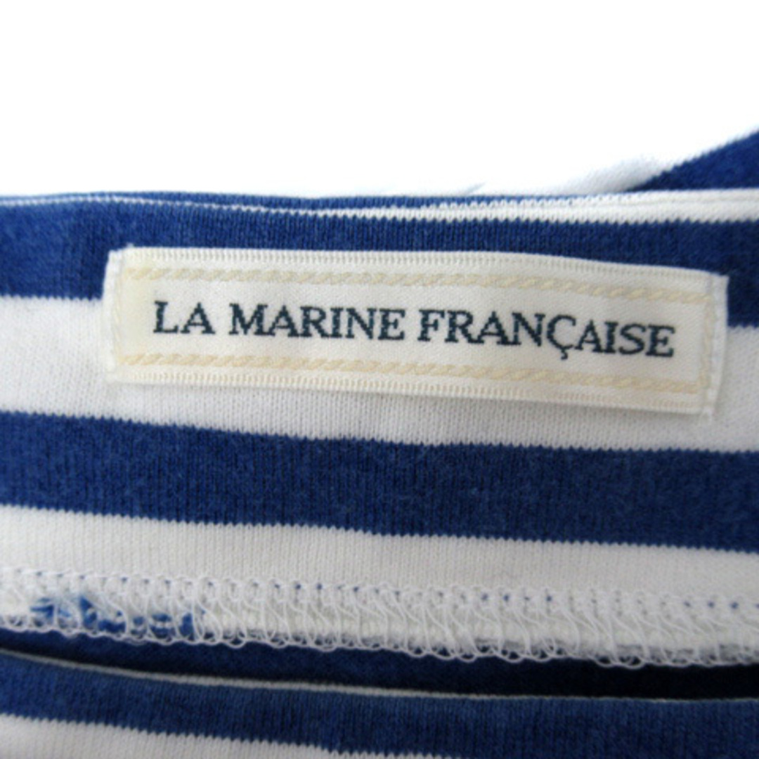 LA MARINE FRANCAISE(マリンフランセーズ)のマリンフランセーズ カットソー 五分袖 ボートネック ボーダー柄 青 白 レディースのトップス(その他)の商品写真