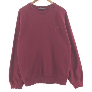 ナイキ(NIKE)の古着 00年代 ナイキ NIKE ワンポイントロゴスウェットシャツ トレーナー メンズXXL /eaa390598(スウェット)