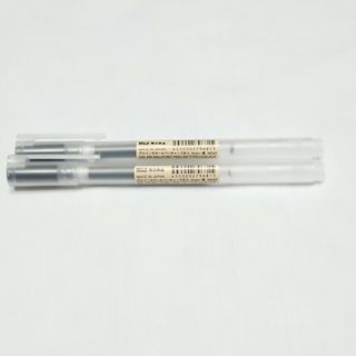 ムジルシリョウヒン(MUJI (無印良品))の無印良品 ゲルインキボールペン 黒 0.5mm キャップ式２本セット(ペン/マーカー)