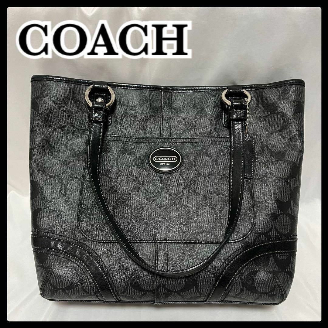 COACH(コーチ)のCOACH トートバッグ　シグネチャー　F18917 PVCレザー　ハンドバッグ レディースのバッグ(トートバッグ)の商品写真