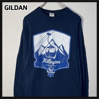 ギルタン(GILDAN)の 【ギルダン】ロンT　ネイビー　ゴンドラ　ブルーリボンビアー企業ロゴ　81(Tシャツ/カットソー(七分/長袖))