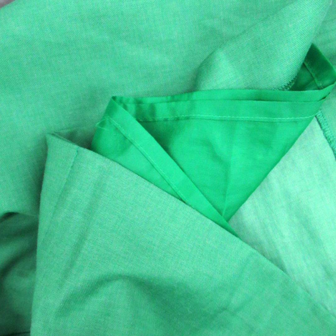 22 OCTOBRE(ヴァンドゥーオクトーブル)の22オクトーブル 台形スカート ボタンダウン風スカート 大きいサイズ 52 緑 レディースのスカート(ひざ丈スカート)の商品写真