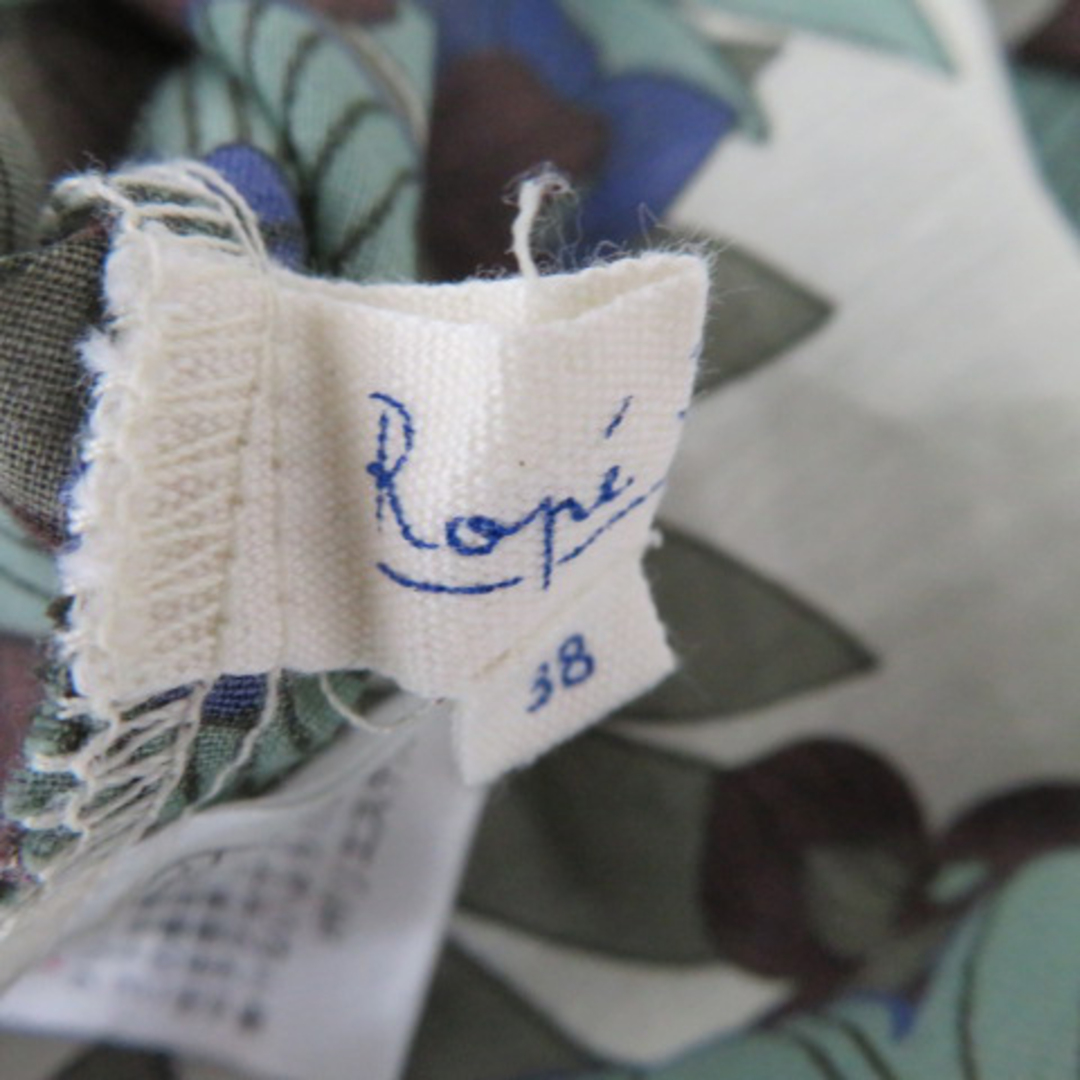 Rope' Picnic(ロペピクニック)のロペピクニック ブラウス カットソー 半袖 Vネック 薄手 花柄 オーバーサイズ レディースのトップス(シャツ/ブラウス(半袖/袖なし))の商品写真