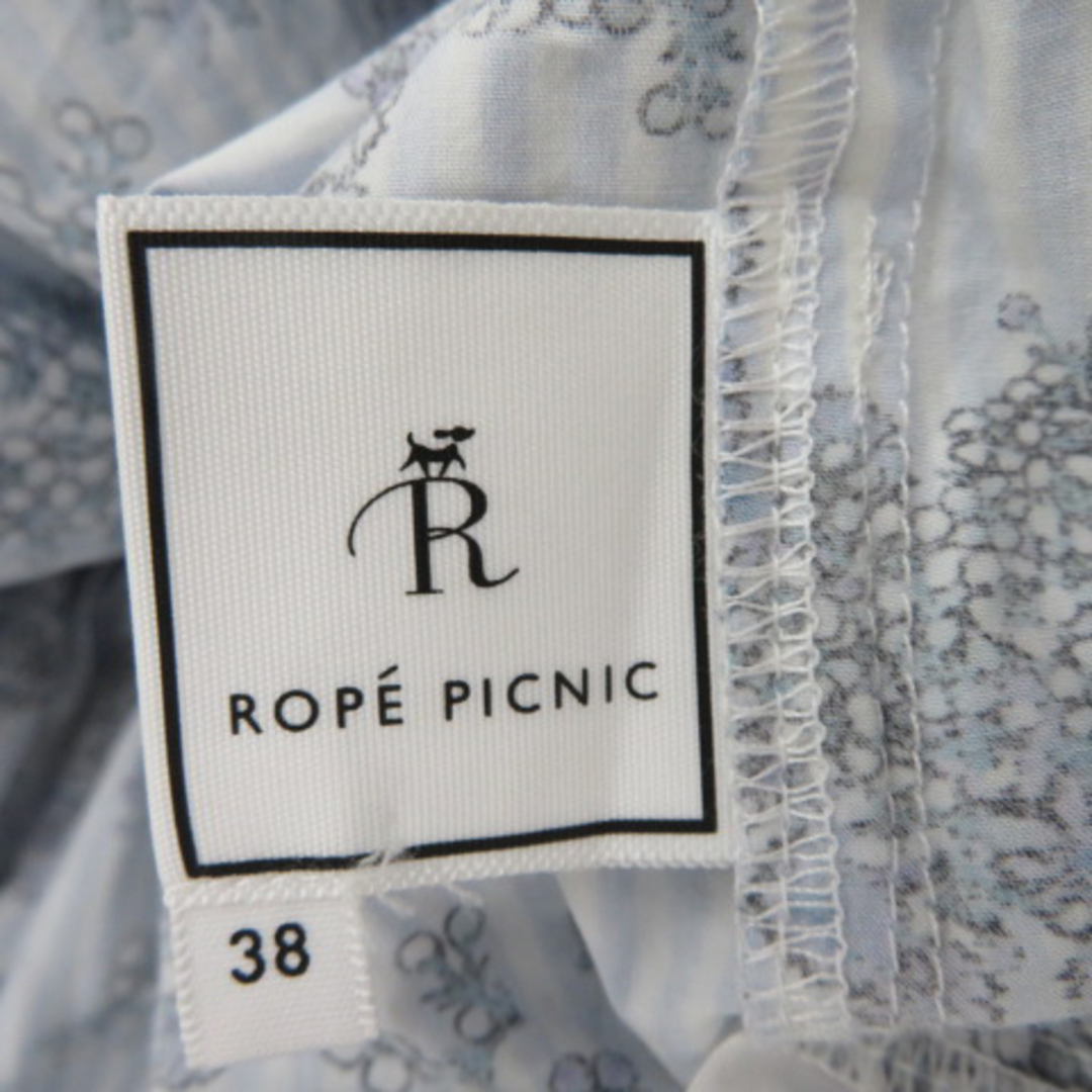 Rope' Picnic(ロペピクニック)のロペピクニック ブラウス カットソー 七分袖 ラウンドネック ストライプ柄 花柄 レディースのトップス(その他)の商品写真