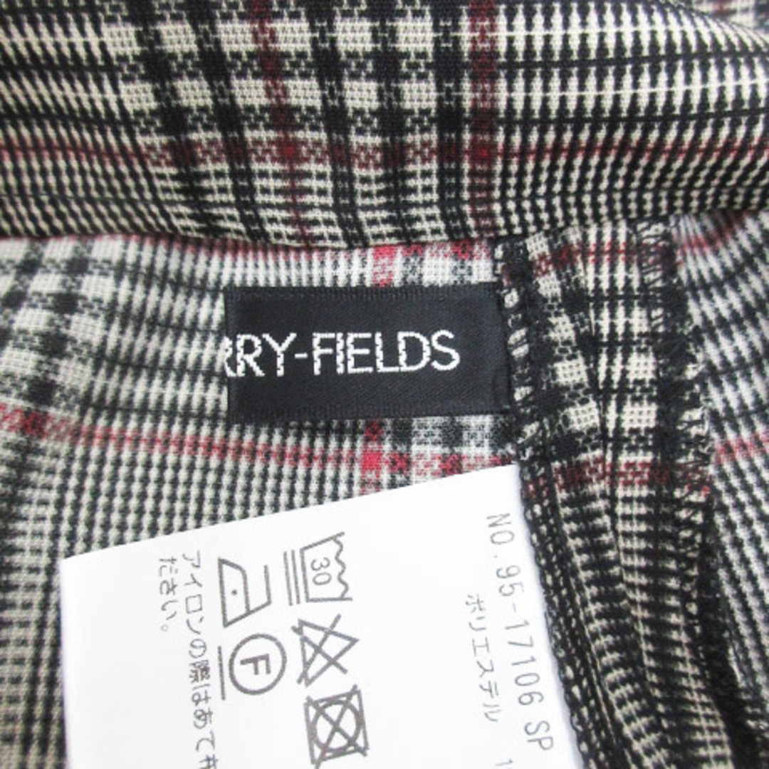 STRAWBERRY-FIELDS(ストロベリーフィールズ)のストロベリーフィールズ シャツ ブラウス 半袖 チェック柄 マルチカラー F 黒 レディースのトップス(シャツ/ブラウス(半袖/袖なし))の商品写真