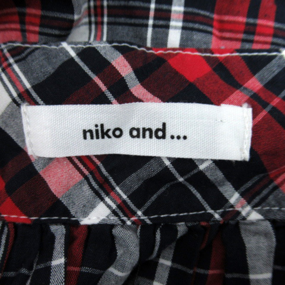 niko and...(ニコアンド)のニコアンド キャミソール チェック柄 マルチカラー 赤 レッド 紺 白 レディースのトップス(キャミソール)の商品写真