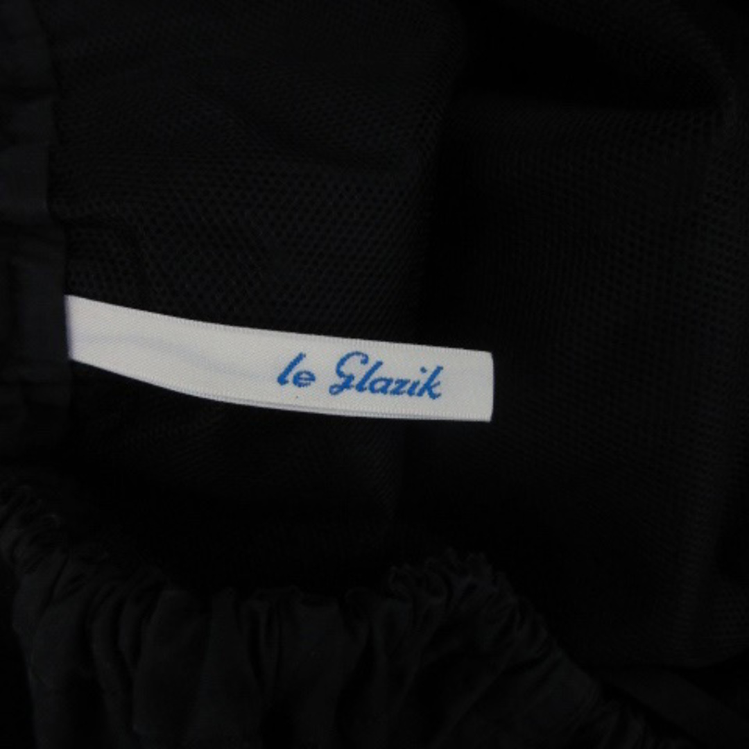 LE GLAZIK(ルグラジック)のルグラジック Le glazik フレアスカート ミモレ丈 36 ブラック 黒 レディースのスカート(ひざ丈スカート)の商品写真
