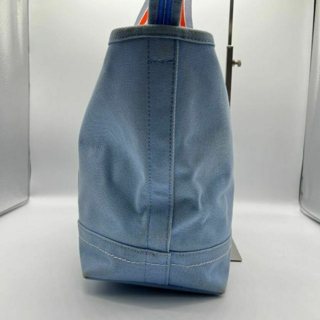 Tory Burch(トリーバーチ)の✨️良品✨️Tory Burch ロゴ トートバッグ キャンバス ライトブルー レディースのバッグ(トートバッグ)の商品写真