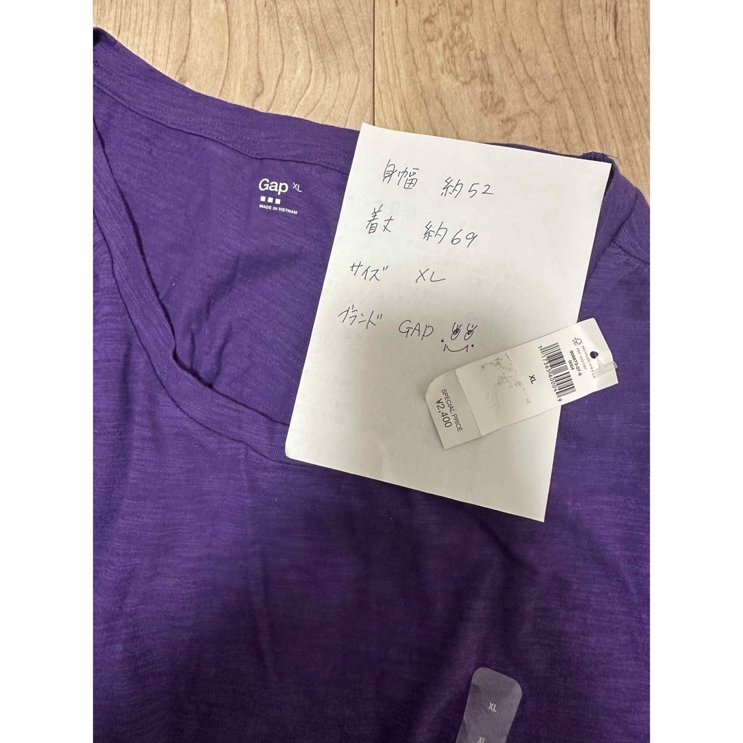 GAP(ギャップ)のギャップ　半袖カットソー　XL レディースのトップス(Tシャツ(半袖/袖なし))の商品写真