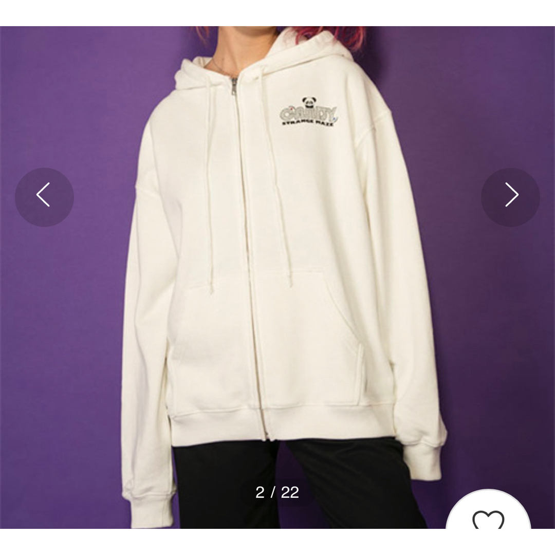 Candy Stripper(キャンディーストリッパー)のCANDY MAZE ZIP UP パーカー　キャンディストリッパー　フーディ レディースのトップス(パーカー)の商品写真