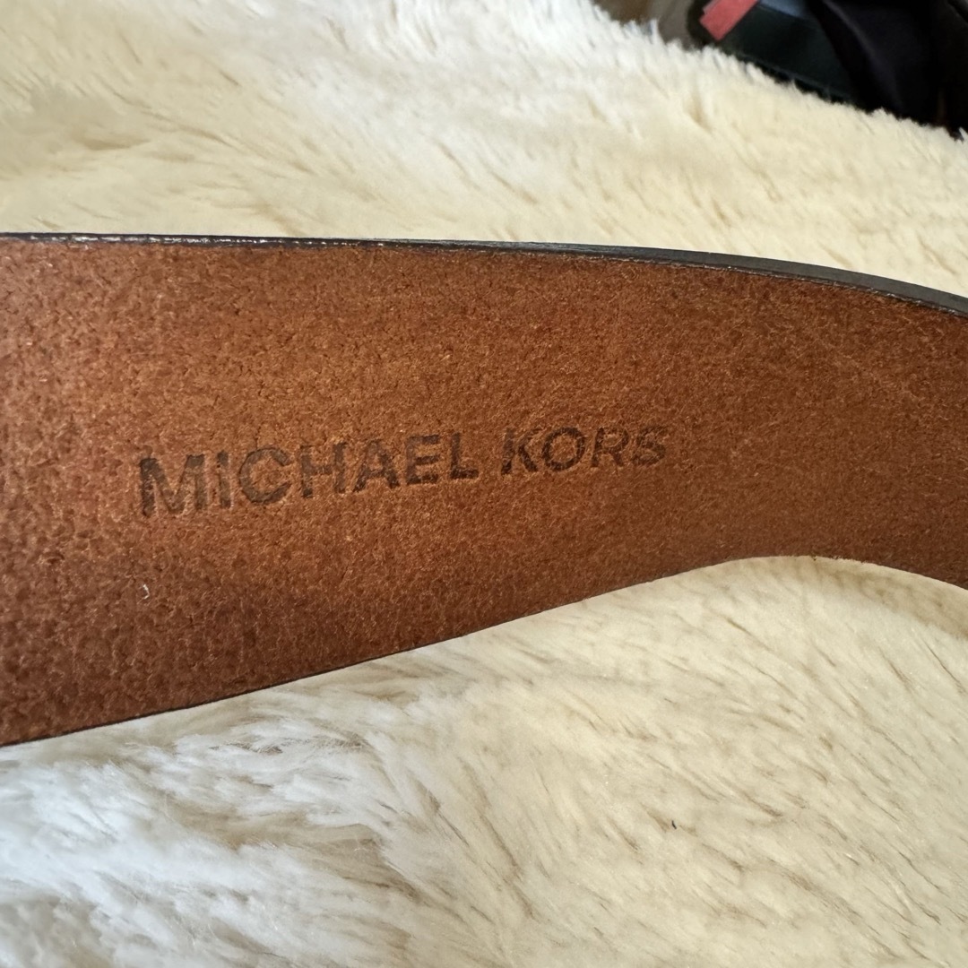 Michael Kors(マイケルコース)の美品　MICHAEL KORS ベルト　レザー　79〜86 メンズ メンズのファッション小物(ベルト)の商品写真