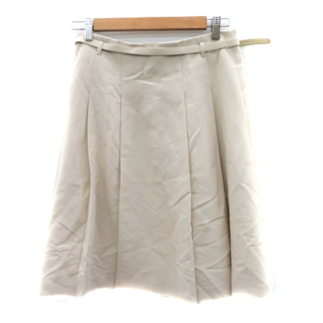 OLD ENGLAND(オールドイングランド)のオールドイングランド ボックスプリーツスカート ミモレ丈 ウエストベルト付き レディースのスカート(ひざ丈スカート)の商品写真