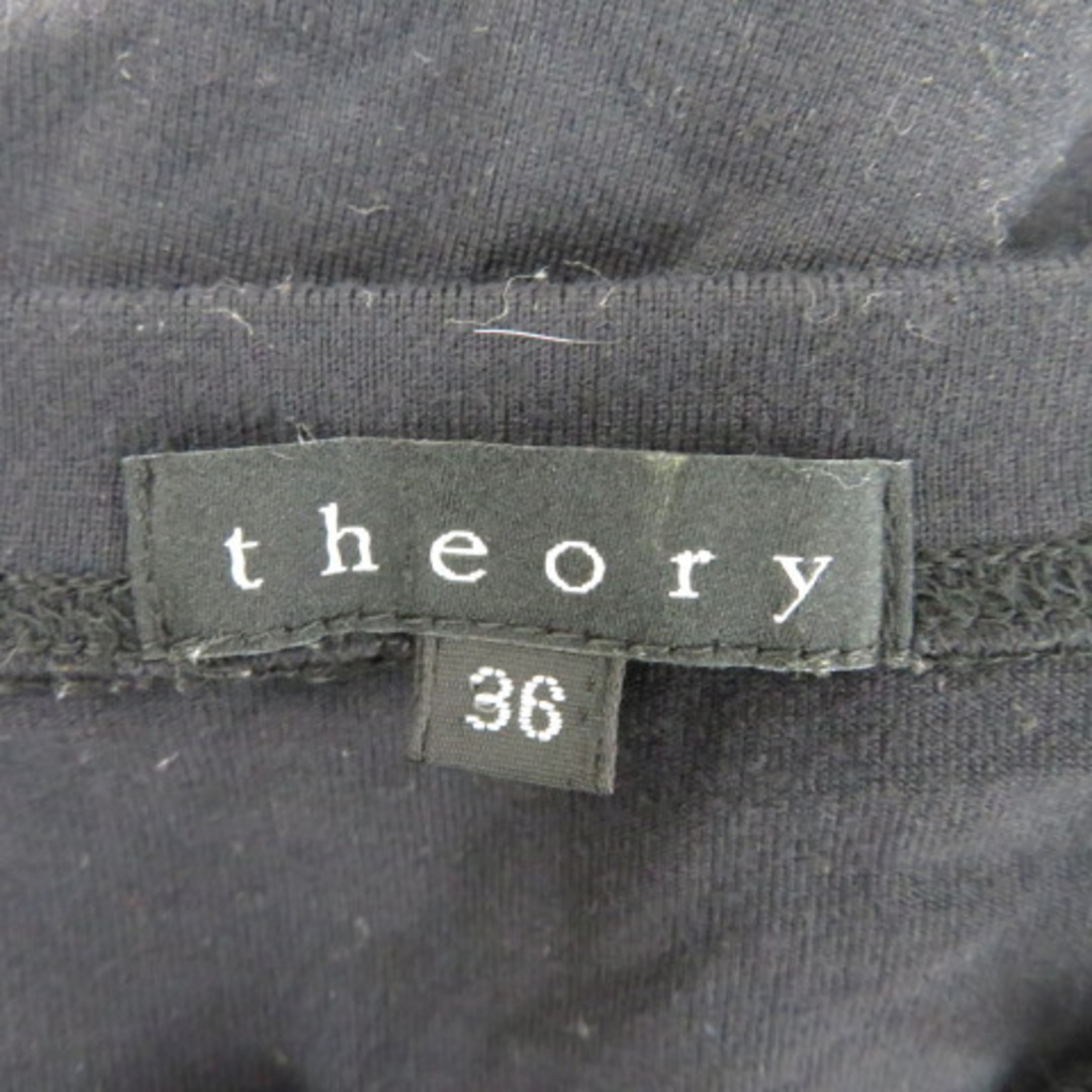 theory(セオリー)のセオリー カットソー 長袖 スリットネック 無地 オーバーサイズ 36 黒 レディースのトップス(カットソー(長袖/七分))の商品写真