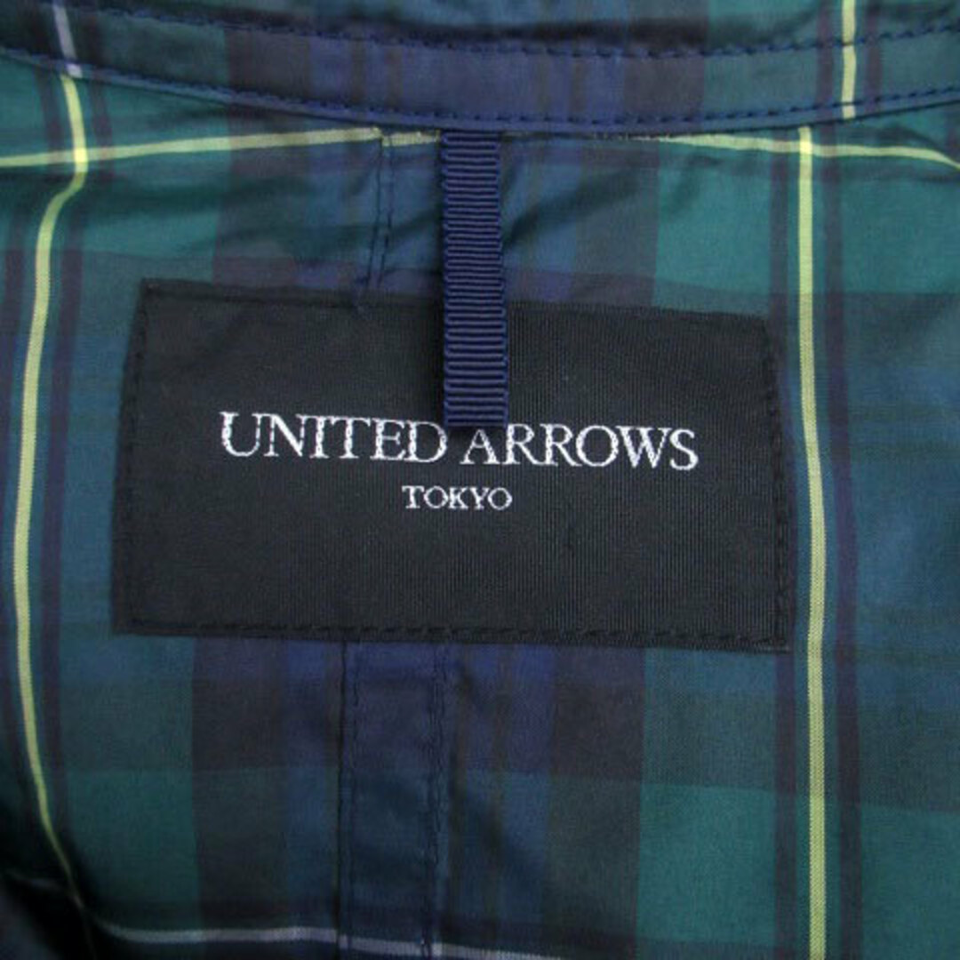 UNITED ARROWS(ユナイテッドアローズ)のユナイテッドアローズ トレンチコート スプリングコート チェック柄 38 緑 レディースのジャケット/アウター(トレンチコート)の商品写真