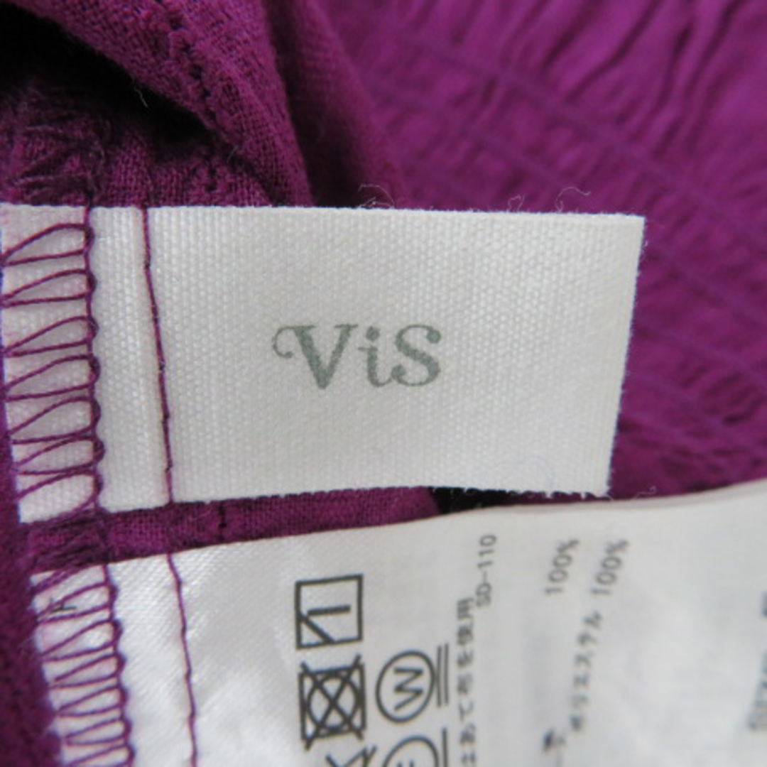 ViS(ヴィス)のビス ブラウス カットソー 半袖 ラウンドネック 無地 オーバーサイズ F レディースのトップス(シャツ/ブラウス(半袖/袖なし))の商品写真