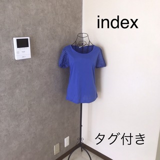 インデックス(INDEX)の新品タグ付き♡インデックス　カットソー　Lサイズ(カットソー(半袖/袖なし))