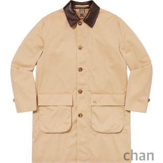 シュプリーム(Supreme)のsupreme Burberry Leather Collar Trench(トレンチコート)