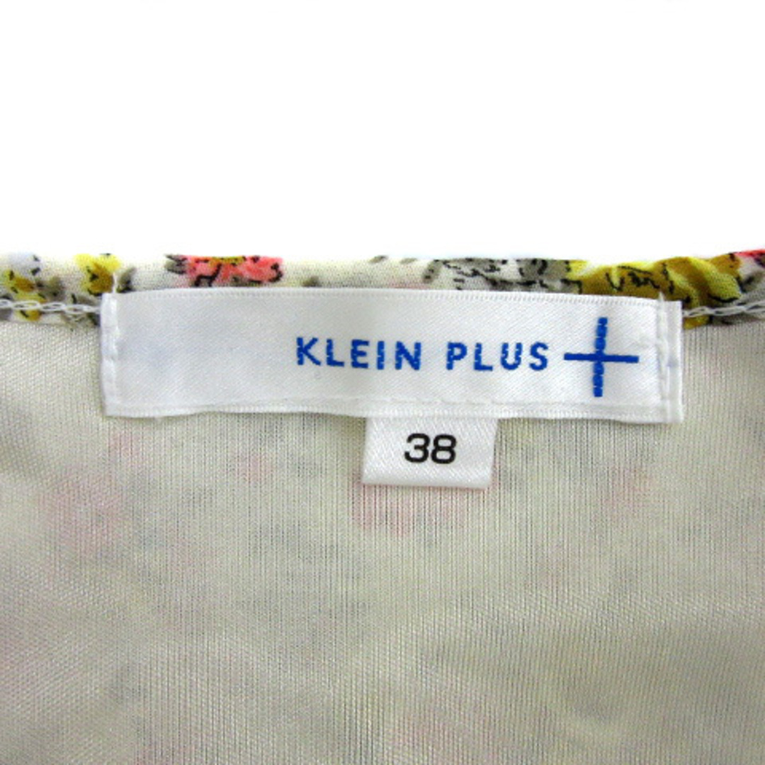 KLEIN PLUS(クランプリュス)のクランプリュス ミッシェルクラン ワンピース 長袖 花柄 ティアード 38 黄色 レディースのワンピース(ミニワンピース)の商品写真