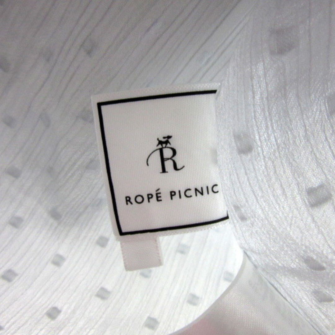 Rope' Picnic(ロペピクニック)のロペピクニック ブラウス カットソー 半袖 モックネック 40 ライトグレー レディースのトップス(シャツ/ブラウス(半袖/袖なし))の商品写真