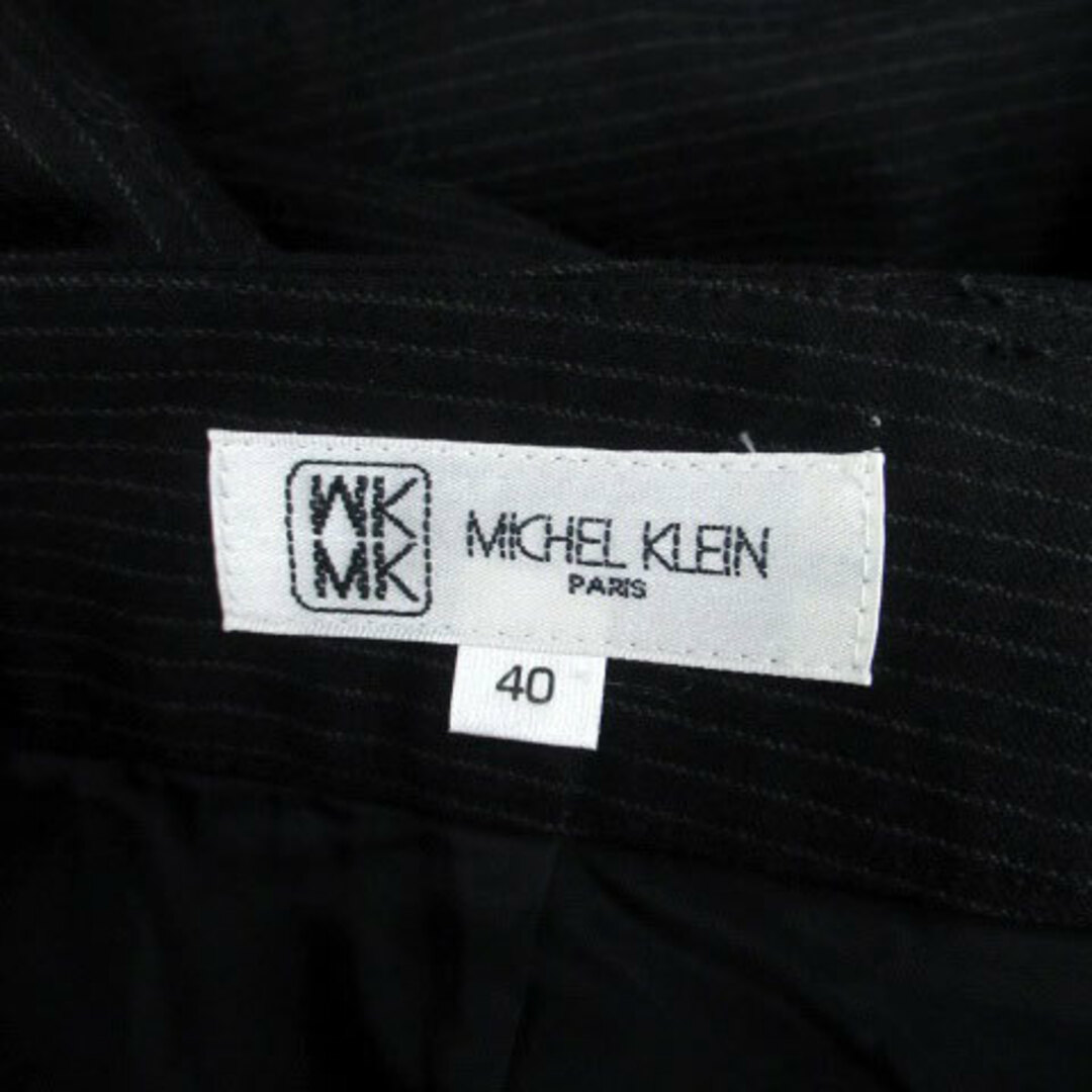 MK MICHEL KLEIN(エムケーミッシェルクラン)のエムケー ミッシェルクラン スラックスパンツ フレアパンツ ウール 40 黒 レディースのパンツ(その他)の商品写真