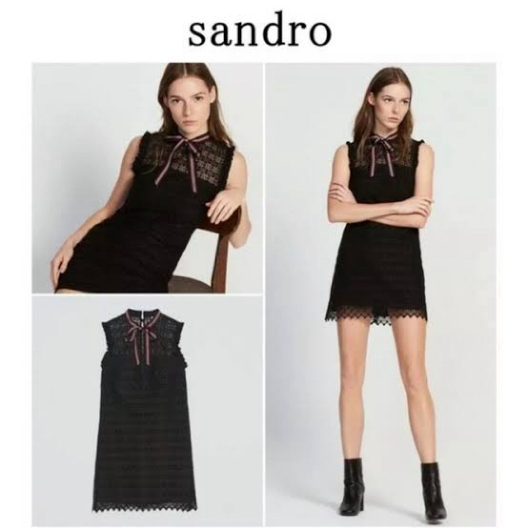 Sandro(サンドロ)のSandro paris ワンピース　ドレス レディースのワンピース(ミニワンピース)の商品写真