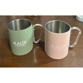 KALDI - カルディ　オリジナル　カラビナ付き ダブルウォールマグ　２個セット