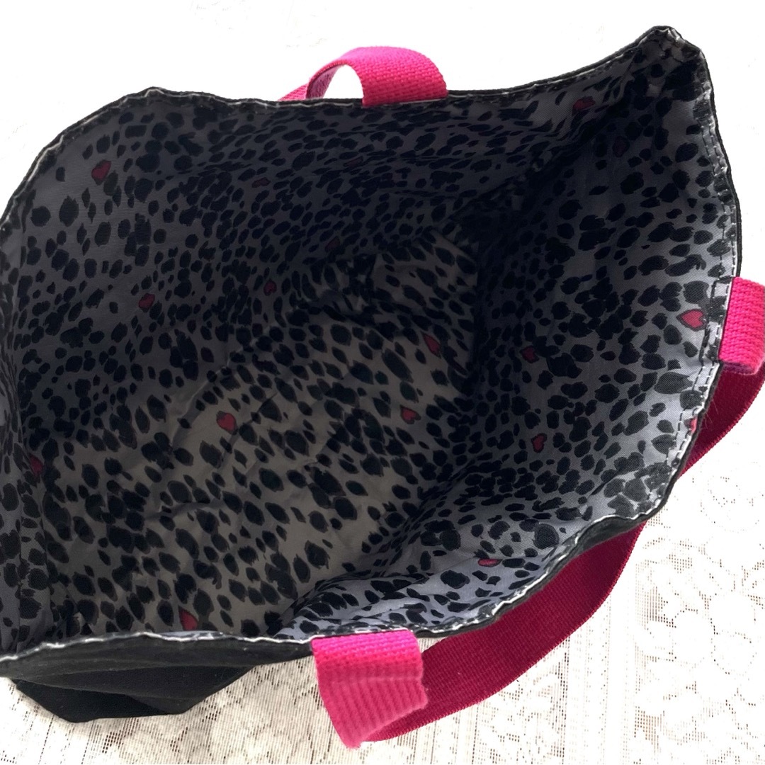 SONIARYKIEL バッグ トートバッグ ブラック ピンク レオパード 豹柄 レディースのバッグ(トートバッグ)の商品写真