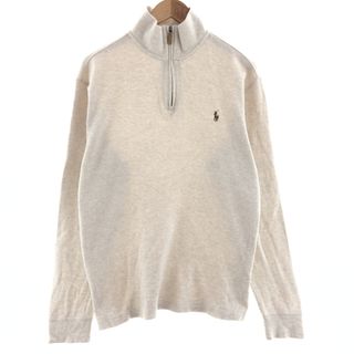 ラルフローレン(Ralph Lauren)の古着 ラルフローレン Ralph Lauren POLO RALPH LAUREN ハーフジップスウェットシャツ トレーナー メンズL /eaa390078(スウェット)