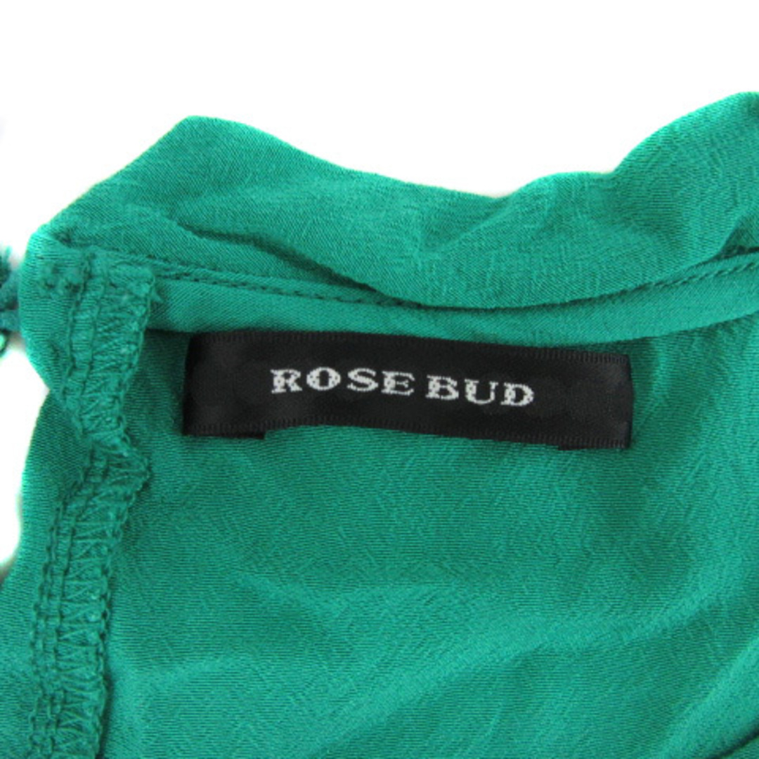 ROSE BUD(ローズバッド)のローズバッド カットソー ノースリーブ ラウンドネック 無地 薄手 F 緑 レディースのトップス(カットソー(半袖/袖なし))の商品写真