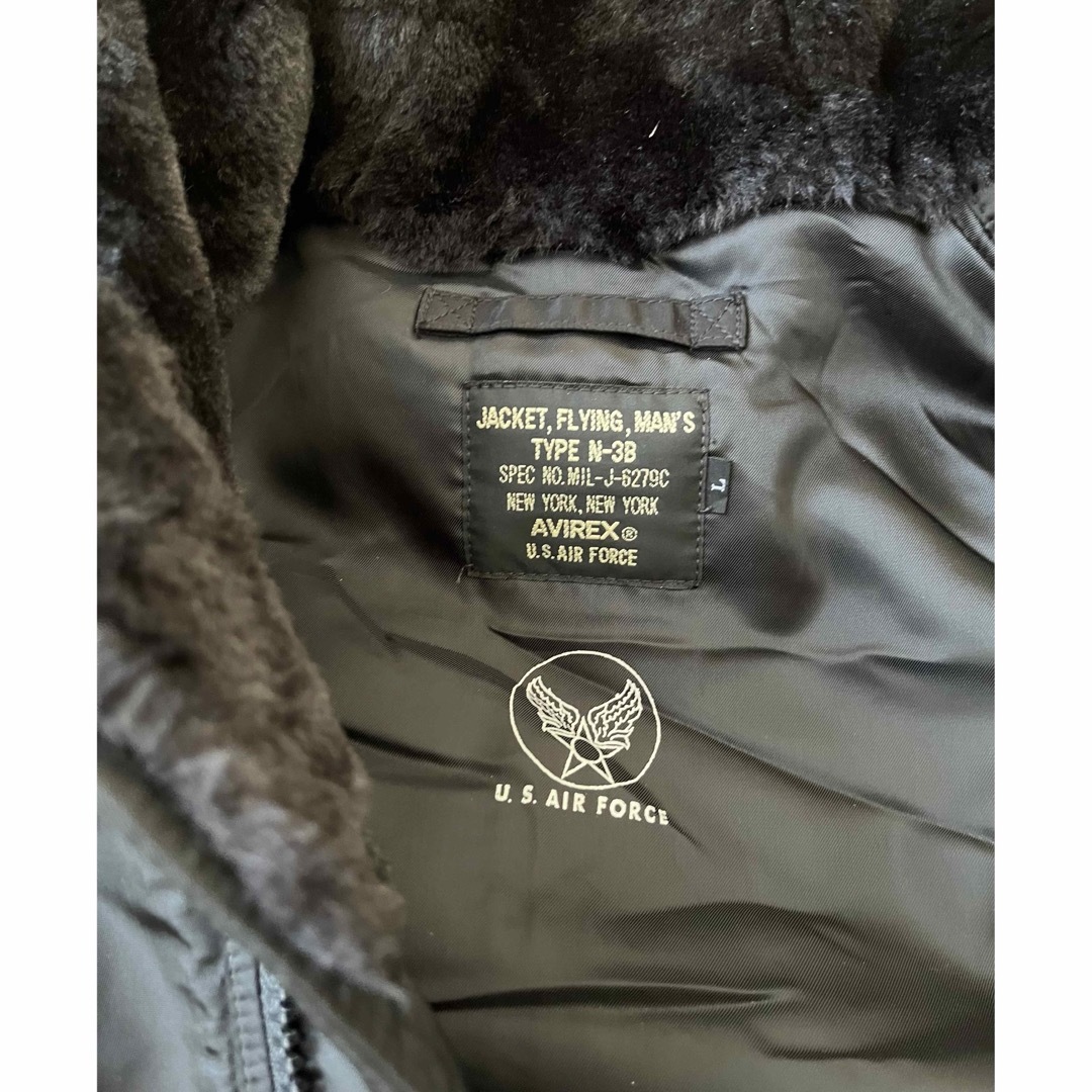 AVIREX(アヴィレックス)のavirexコート【Ｎ－３Ｂ】【黒】 メンズのジャケット/アウター(ミリタリージャケット)の商品写真