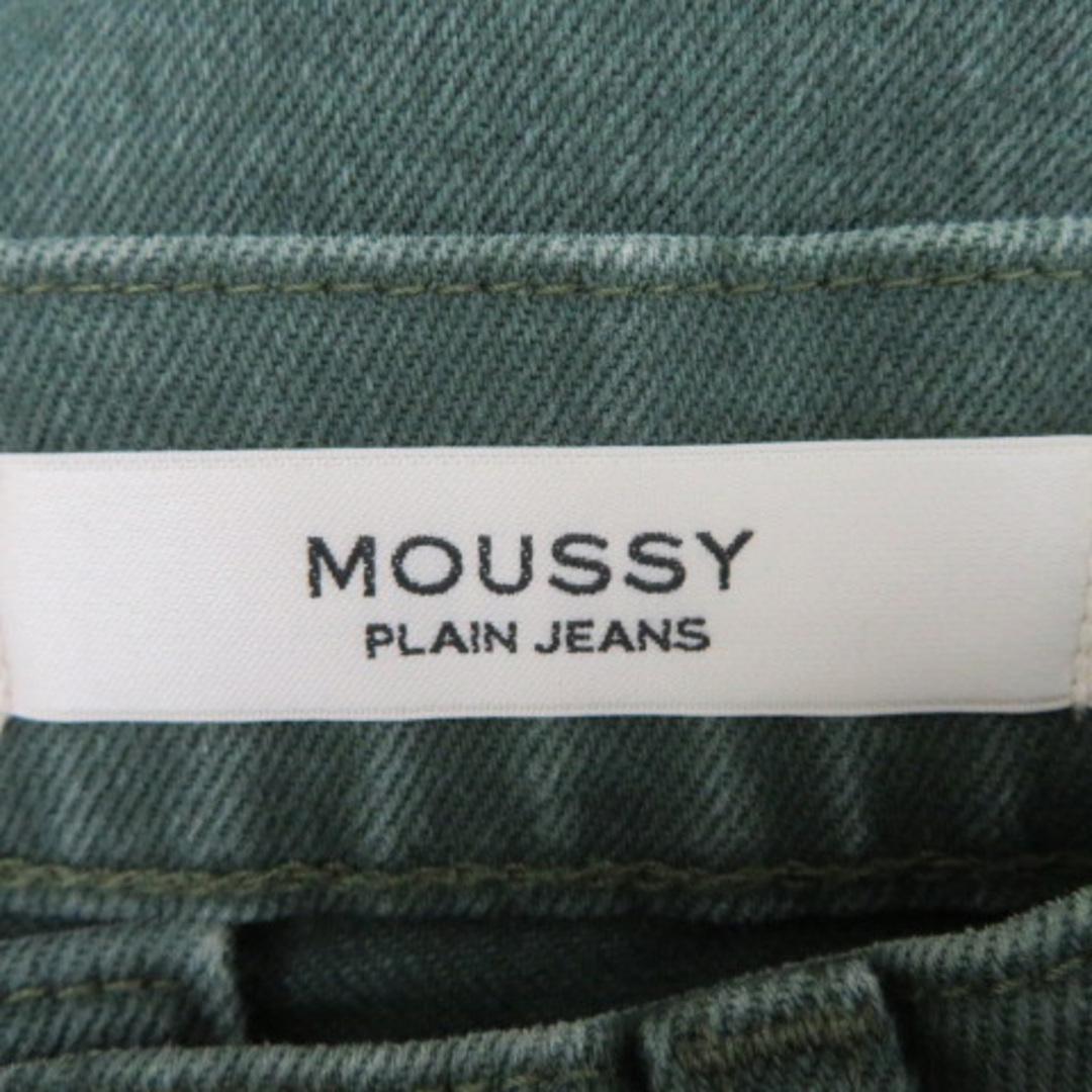 moussy(マウジー)のマウジー デニムパンツ ジーンズ テーパードパンツ ロング丈 無地 25 カーキ レディースのパンツ(デニム/ジーンズ)の商品写真
