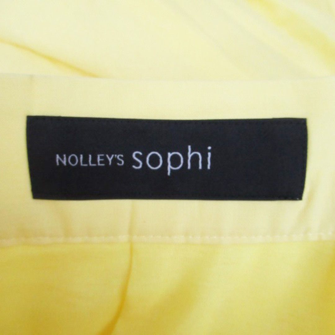 NOLLEY'S(ノーリーズ)のノーリーズ sophi フレアスカート ミモレ丈 36 黄色 イエロー レディースのスカート(ひざ丈スカート)の商品写真